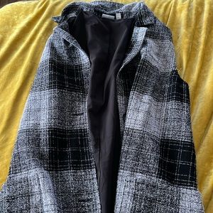 EUC - plaid duster vest!